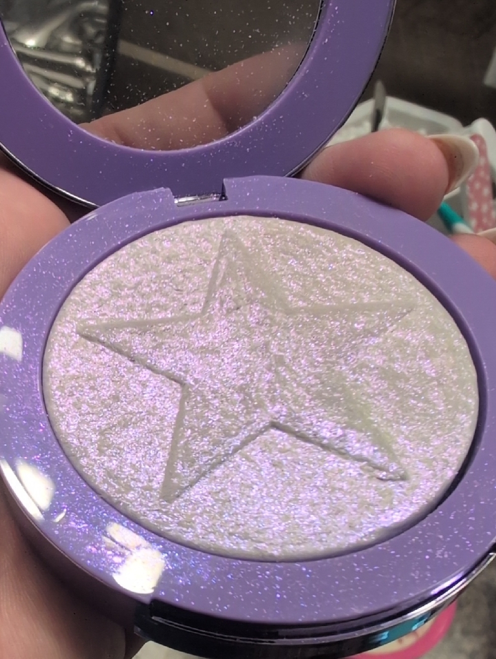 Jeffree Star Pink Highlighter Compact & Purple Shimmer Duo, Bronze Eyeshadow - Picture 3 of 5